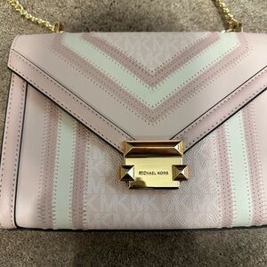 Michael Kors Pink and Cream Women's Bag